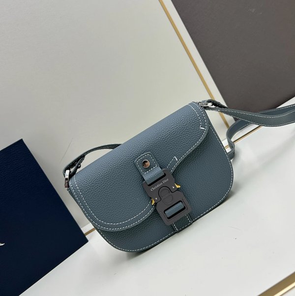 Dior Saddle Bag Gray Grained Leather Crossbody Bag product listing in Litbuy spreadsheet finds