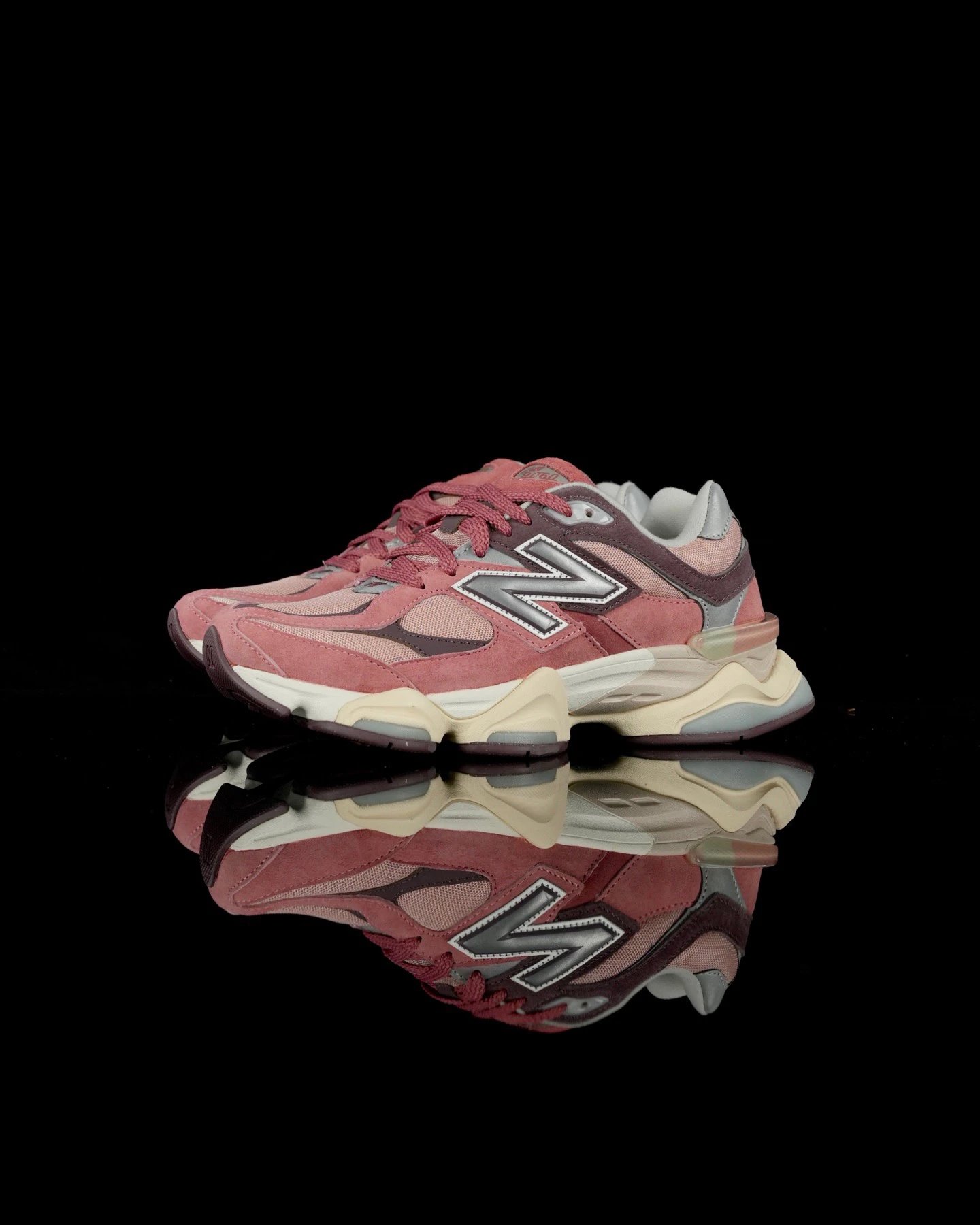 New Balance 9060 Light Gray and Cream Chunky Sneakers - 15