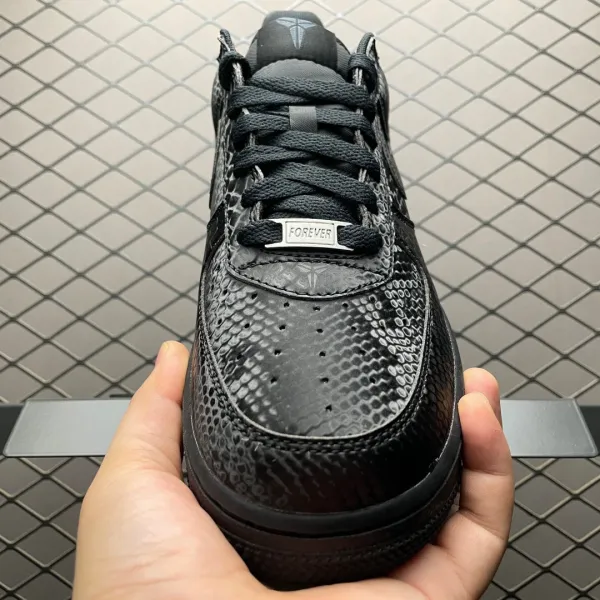 Nike Air Force 1 Low 'Snake Skin' Black Sneakers - 11
