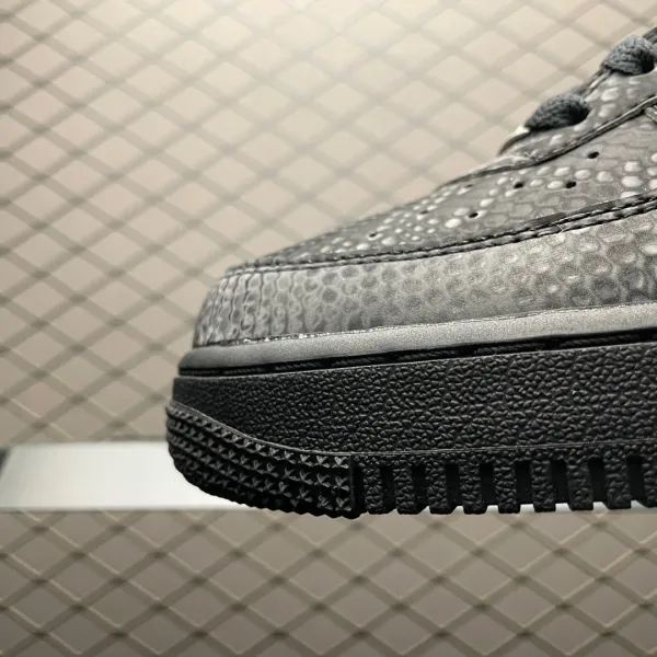 Nike Air Force 1 Low 'Snake Skin' Black Sneakers - 8