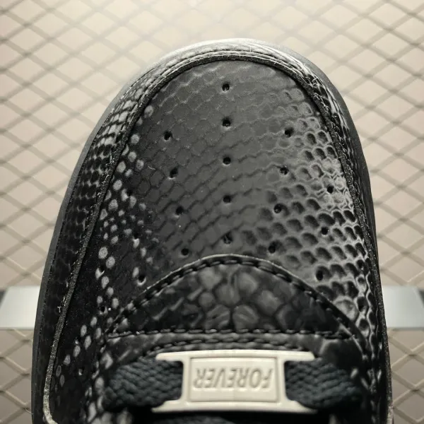 Nike Air Force 1 Low 'Snake Skin' Black Sneakers - 9