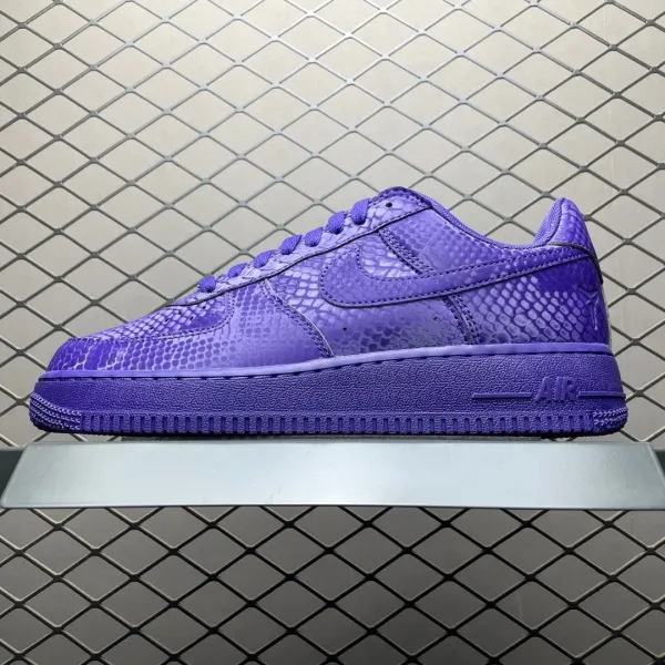 Nike Air Force 1 Low Purple Python Sneakers - 1