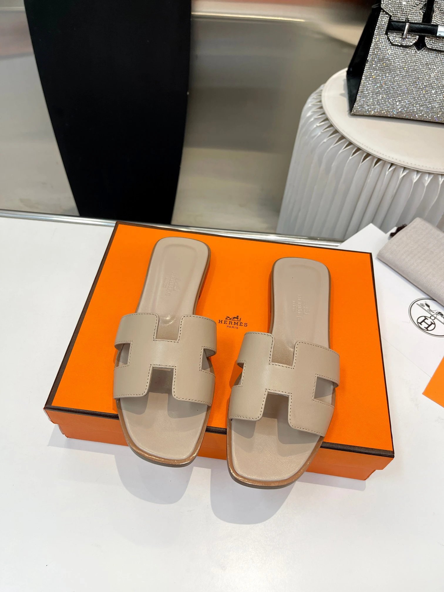 Hermès Slippers Oran H Slide Sandals image 10