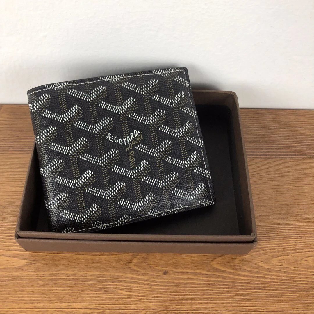 Goyard Saint Louis PM Black Chevron Print Short Wallet - 6