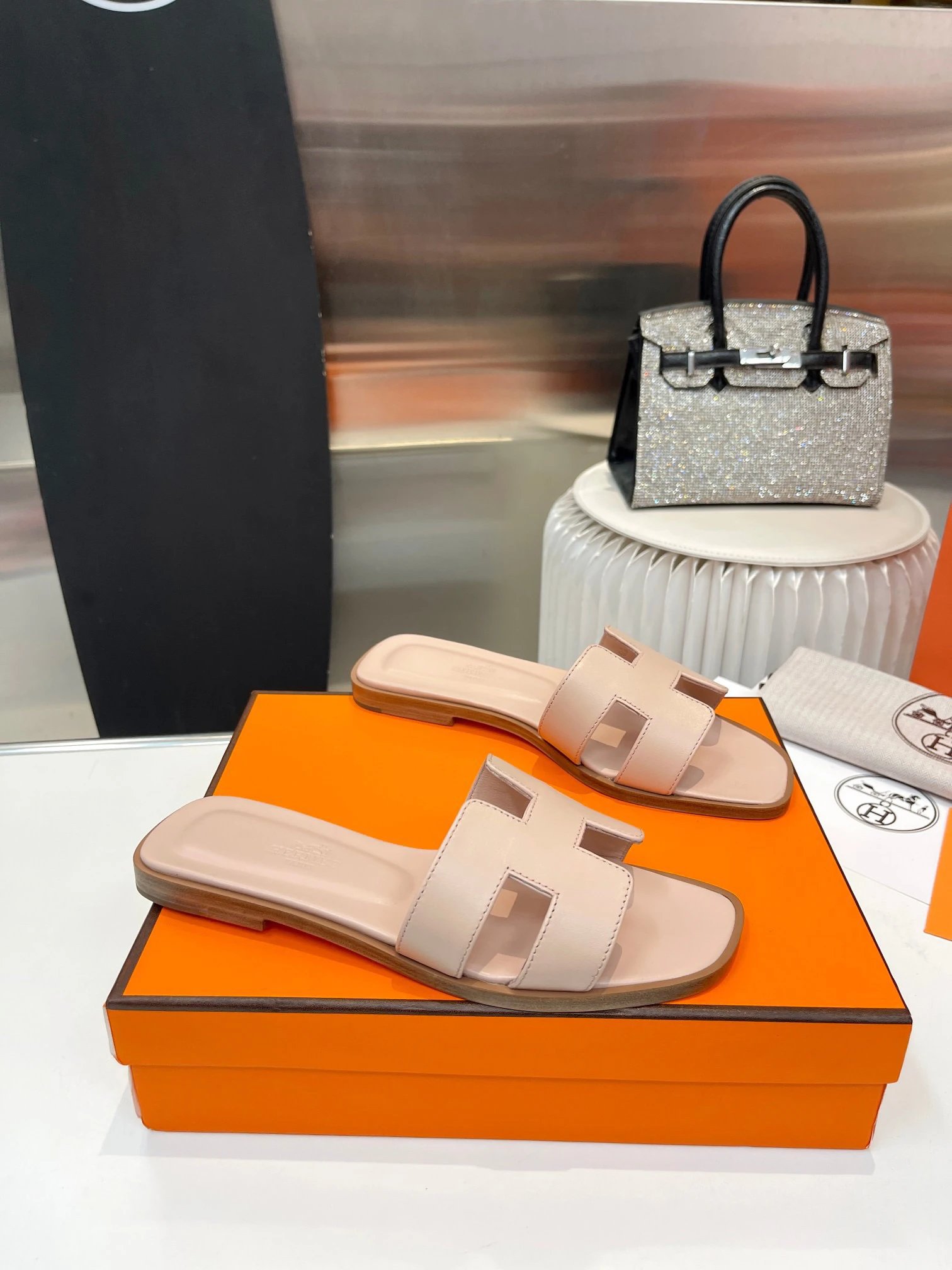 Hermès Slippers Oran H Slide Sandals image 14