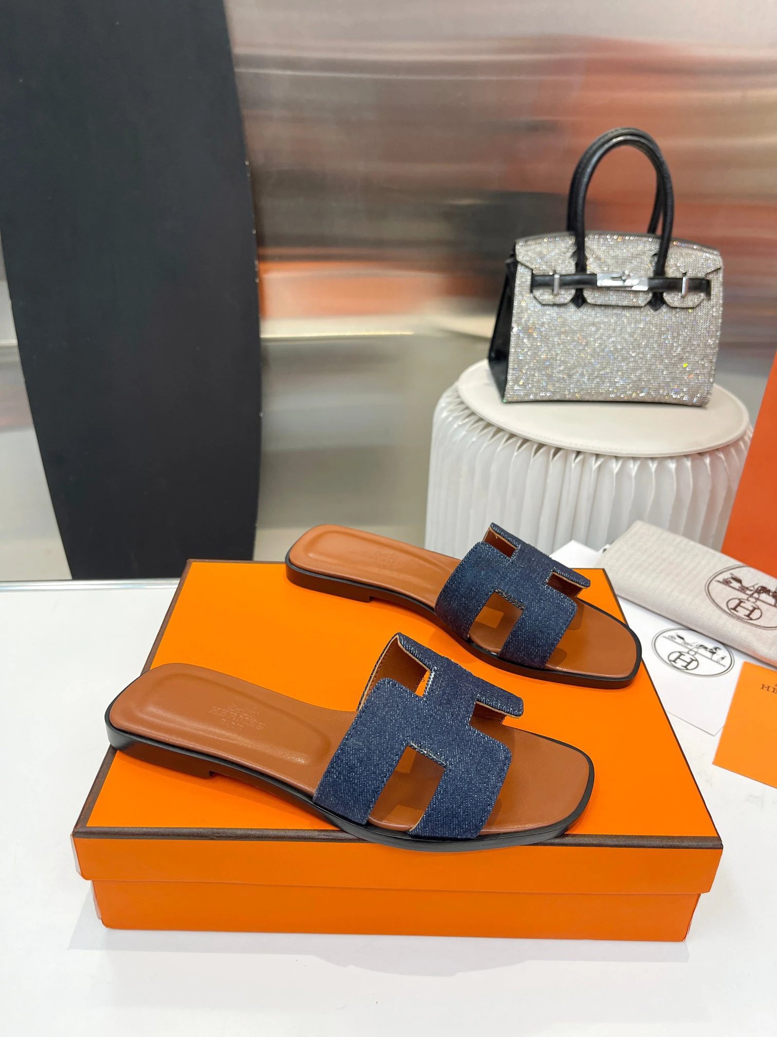 Hermès Slippers Oran H Slide Sandals image 9