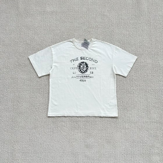 Y-Exp second off white short sleeved tee
