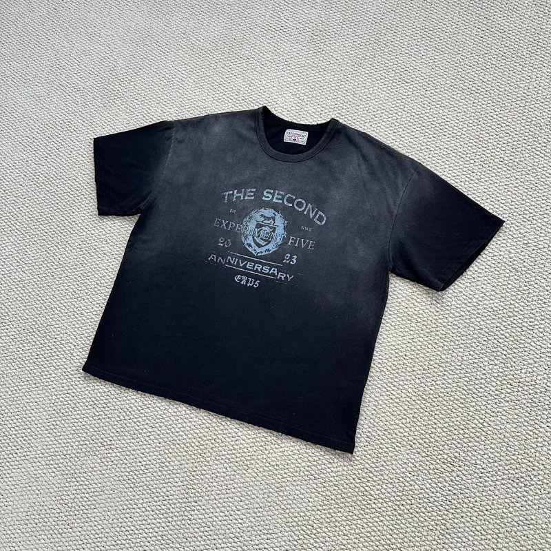（Exp5…The Second T-shirt｜washed Black）
