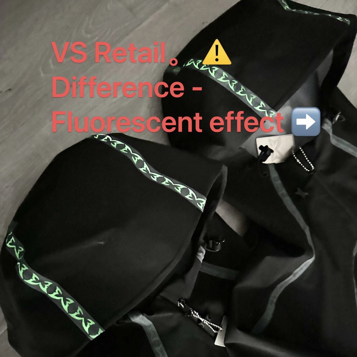 W-ME科技荧光条风衣外套