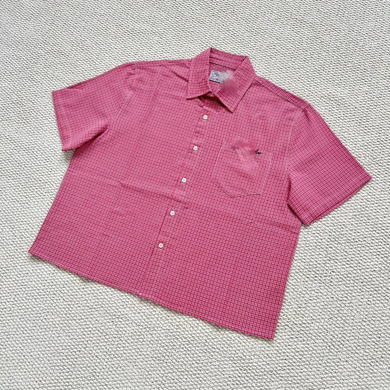 💥¥99(Experiment 5 Plaid Shirt|Rose Red)