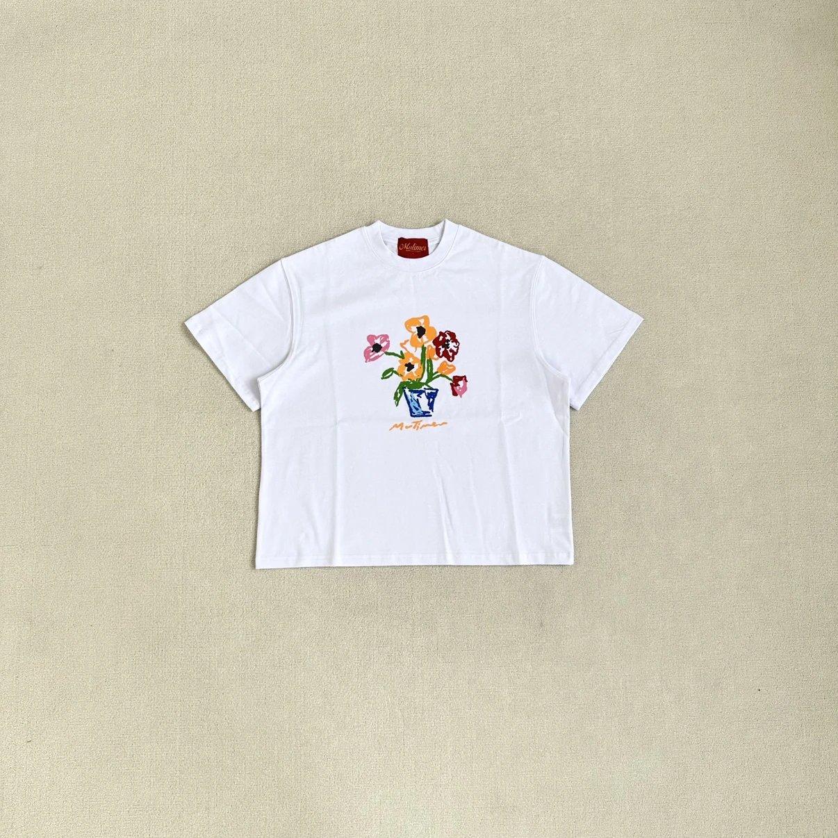 L-MU花朵短袖Tee