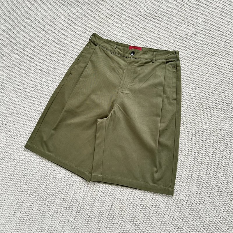 （Mutim..Side Pleat Shorts ｜Black）