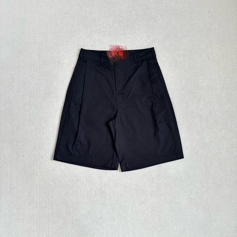 💥¥109(Mutime.Side Pleat Shorts |Black)