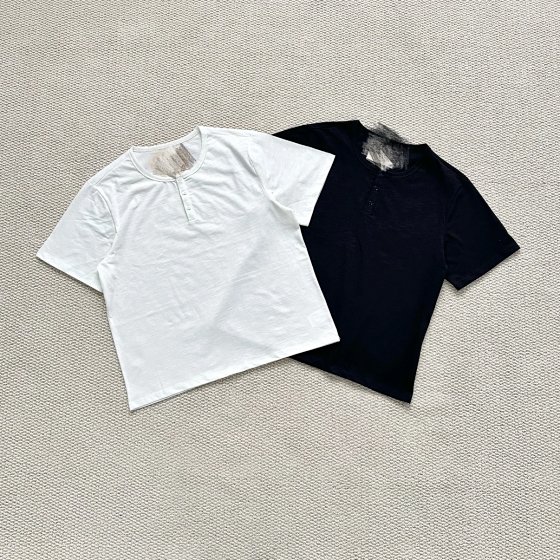 Y-RV Bamboo Cotton Double Color Short Sleeve Tee