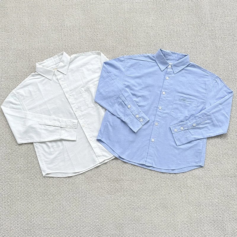 💥¥125(Reav..Signature Shirt|White|Blue)