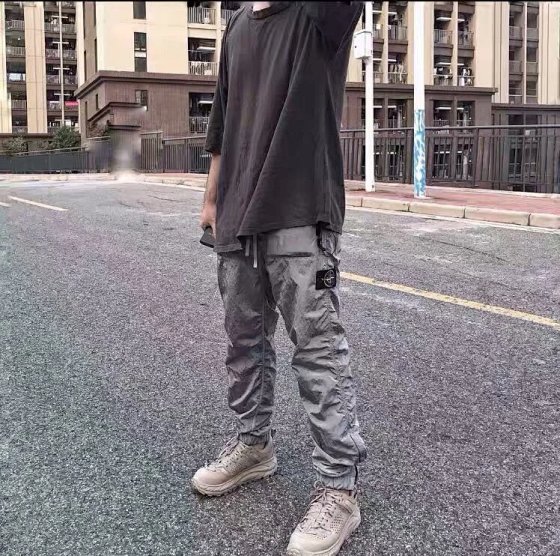 17861 Stone Island official website mesh metal nylon workwear functional wind long leg pants casual pants