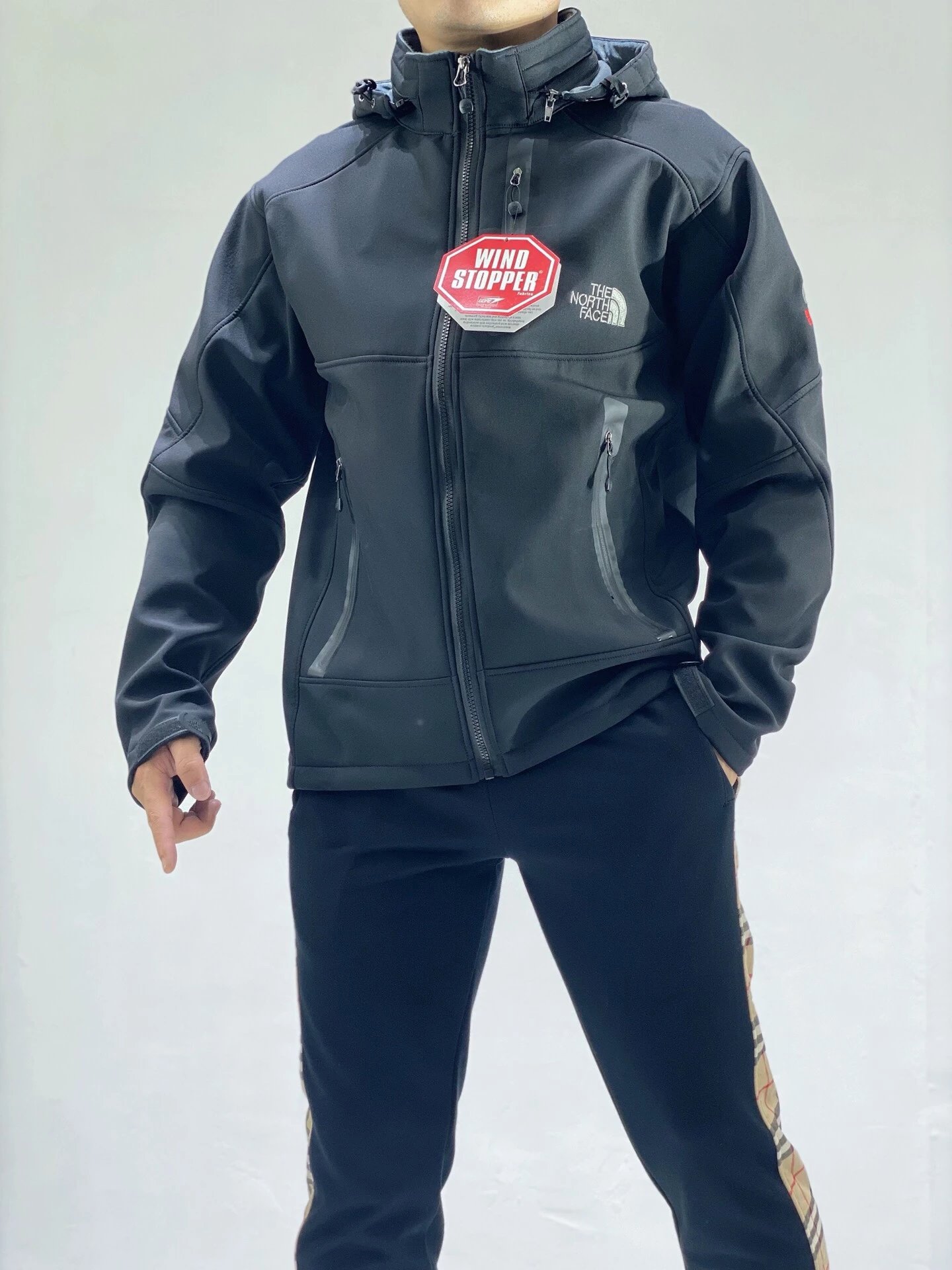 91461 The North Face TNF Fall/Winter Men's Outdoor Waterproof Softshell Fleece-Lined Jacket