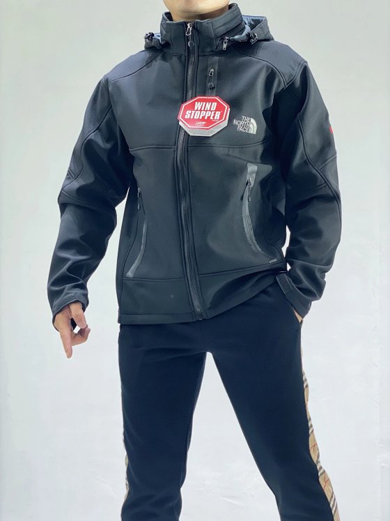 91461 The North Face TNF Fall/Winter Men's Outdoor Waterproof Softshell Fleece-Lined Jacket