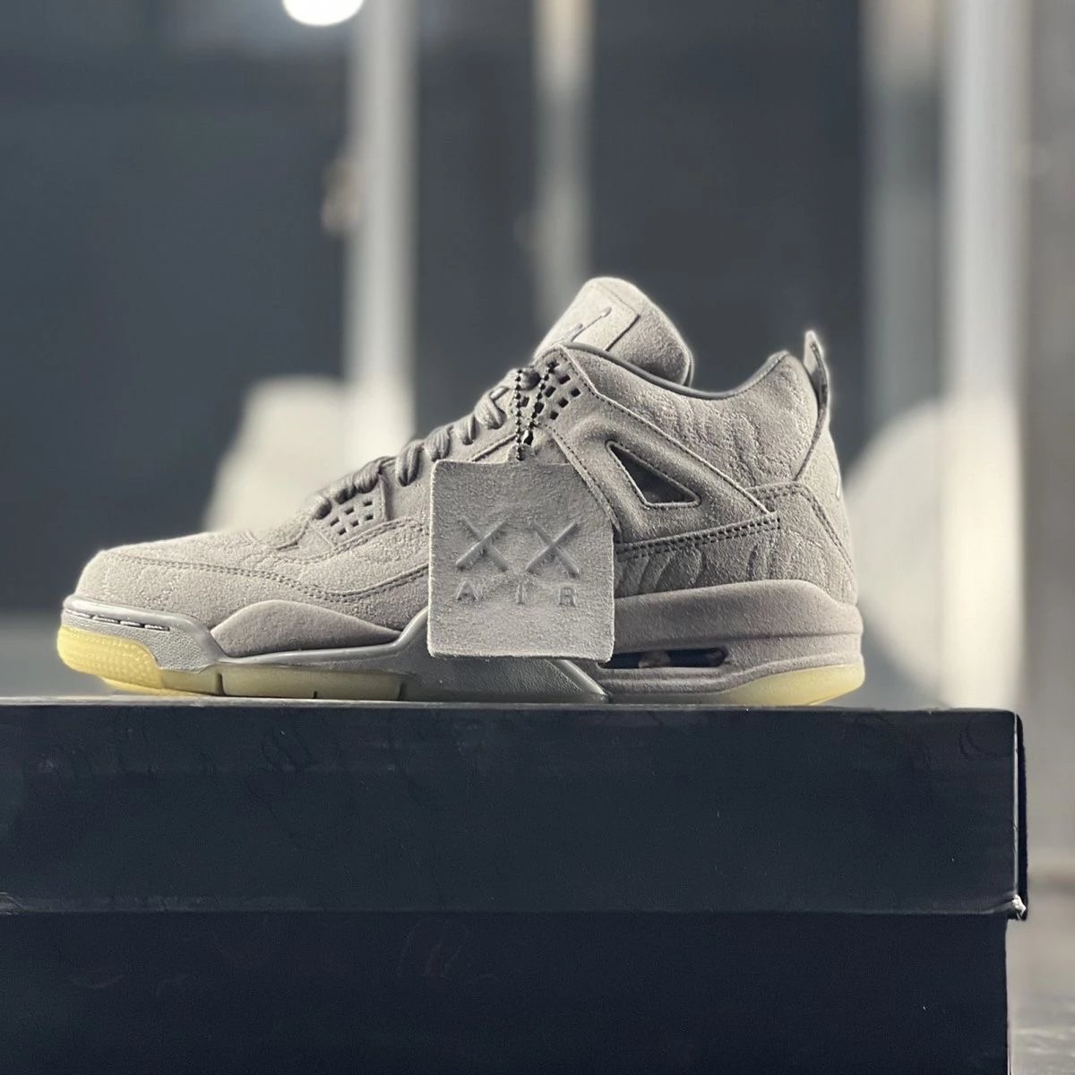 Air Jordan 4 KAWS Grey Suede