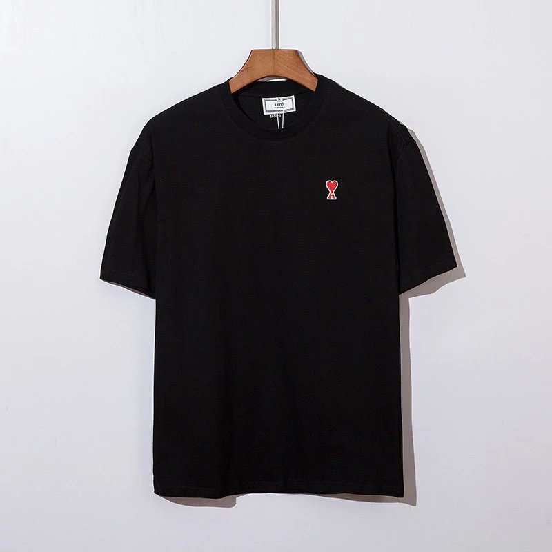 Ami Paris Black Short Sleeve T-Shirt