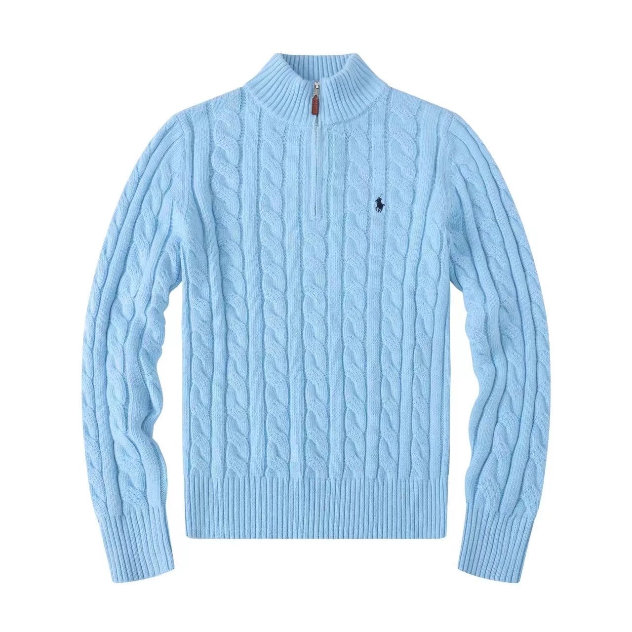 Turtleneck Sweater - Light Blue