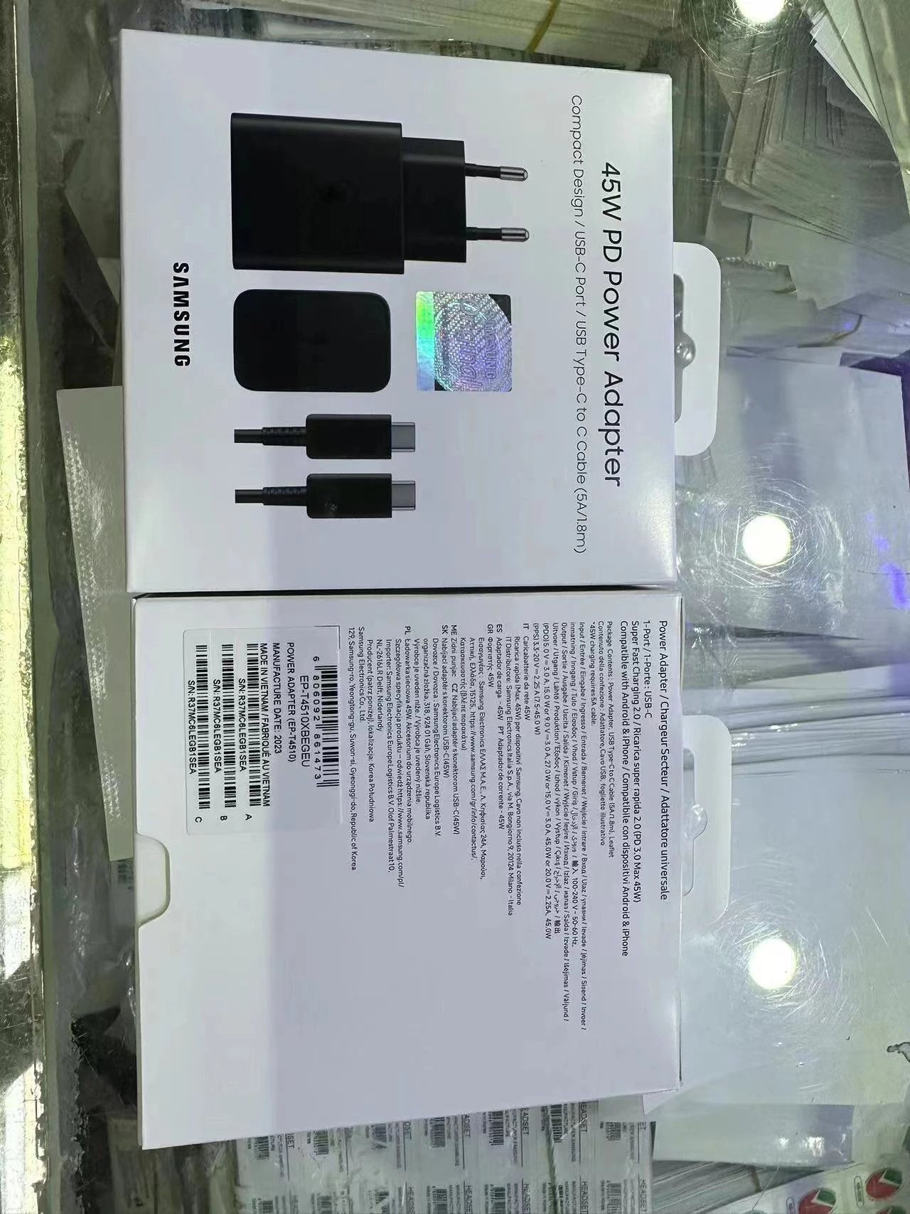 Sam*sung 25w / 45w adapter and cable set, high quality version