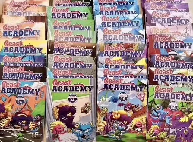美国原版经典数学教材怪shou学院beast Academy 34册英文原版 美国原版经典数学教材怪shou学院beast Academy 34册英文原版