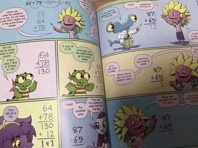 美国原版经典数学教材怪shou学院beast Academy 34册英文原版 美国原版经典数学教材怪shou学院beast Academy 34册英文原版