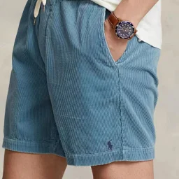 thumbnail for RL College cotton corduroy shorts Polo corduroy solid color versatile shorts