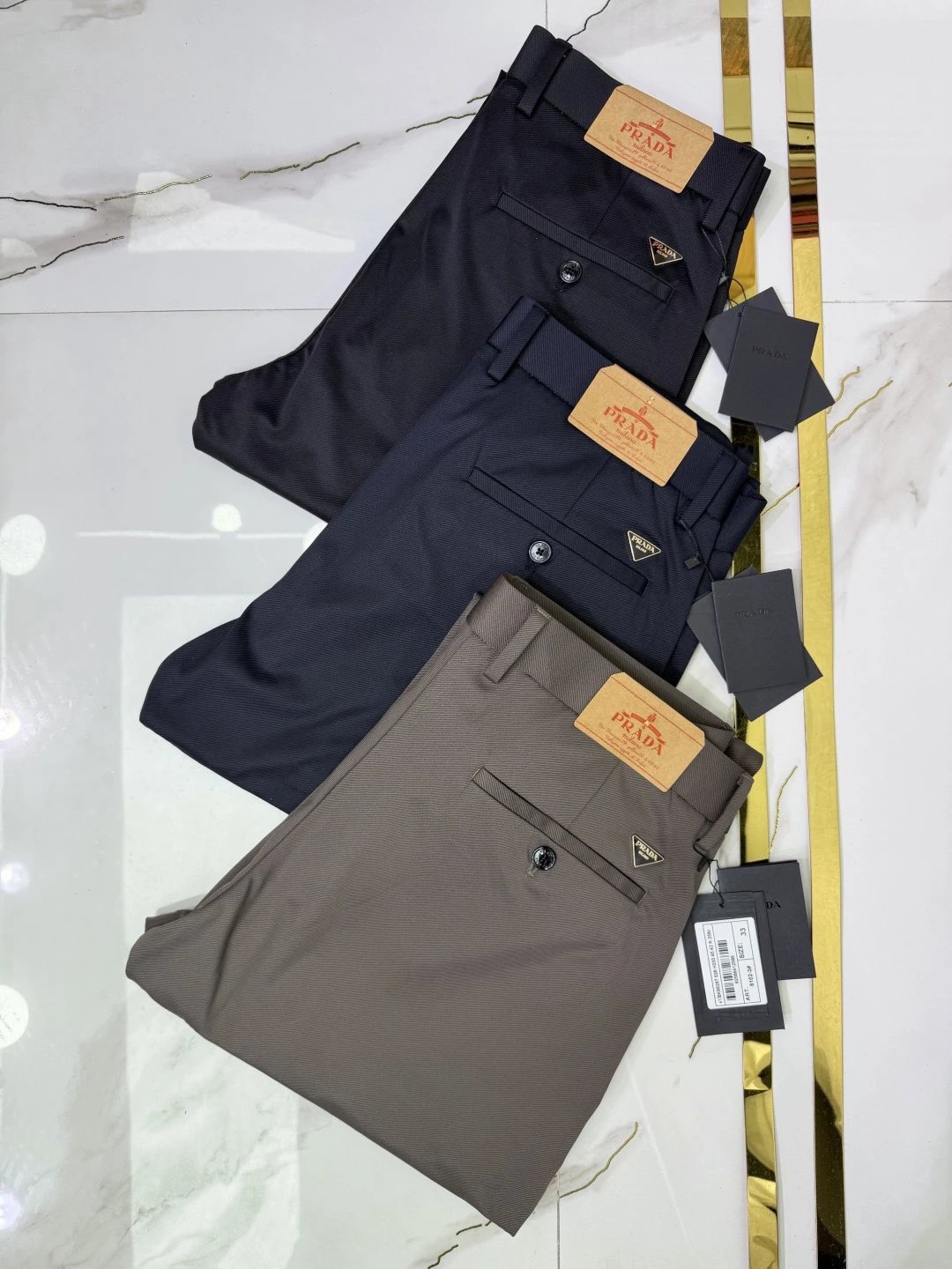 P品牌 Men's Business Casual Dress Pants Spring/Summer 2026 New Arrival Four-Way Stretch, Straight Slim Fit Elastic Waistband, Durable Fabric, Blended with Combed Cotton + Lyocell, Soft Touch! Wrinkle-Resistant Non-Iron High Quality Available in 42