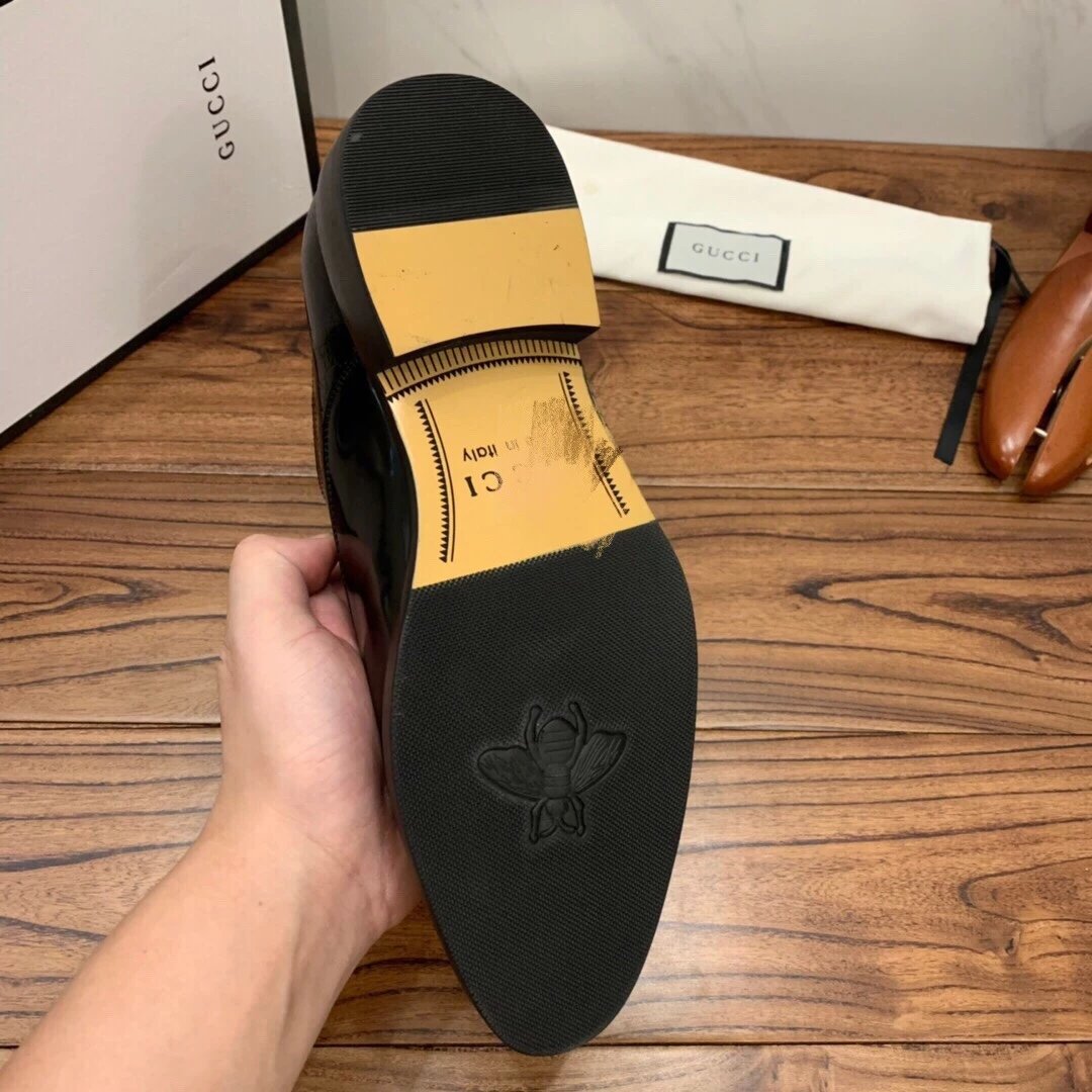 G家 春夏新款 开珠牛皮压纹 时尚潮流驾车商务系带皮鞋 底硬穿不习惯勿拍 质量很好 8
