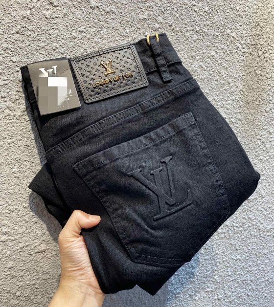 Lujia Men's Jeans 2025 Winter New Arrival Washed Stretch Slim Fit Mid-Rise Denim 29-38