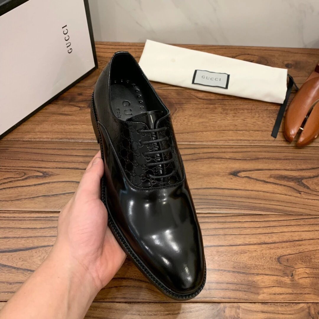 G家 春夏新款 开珠牛皮压纹 时尚潮流驾车商务系带皮鞋 底硬穿不习惯勿拍 质量很好 6