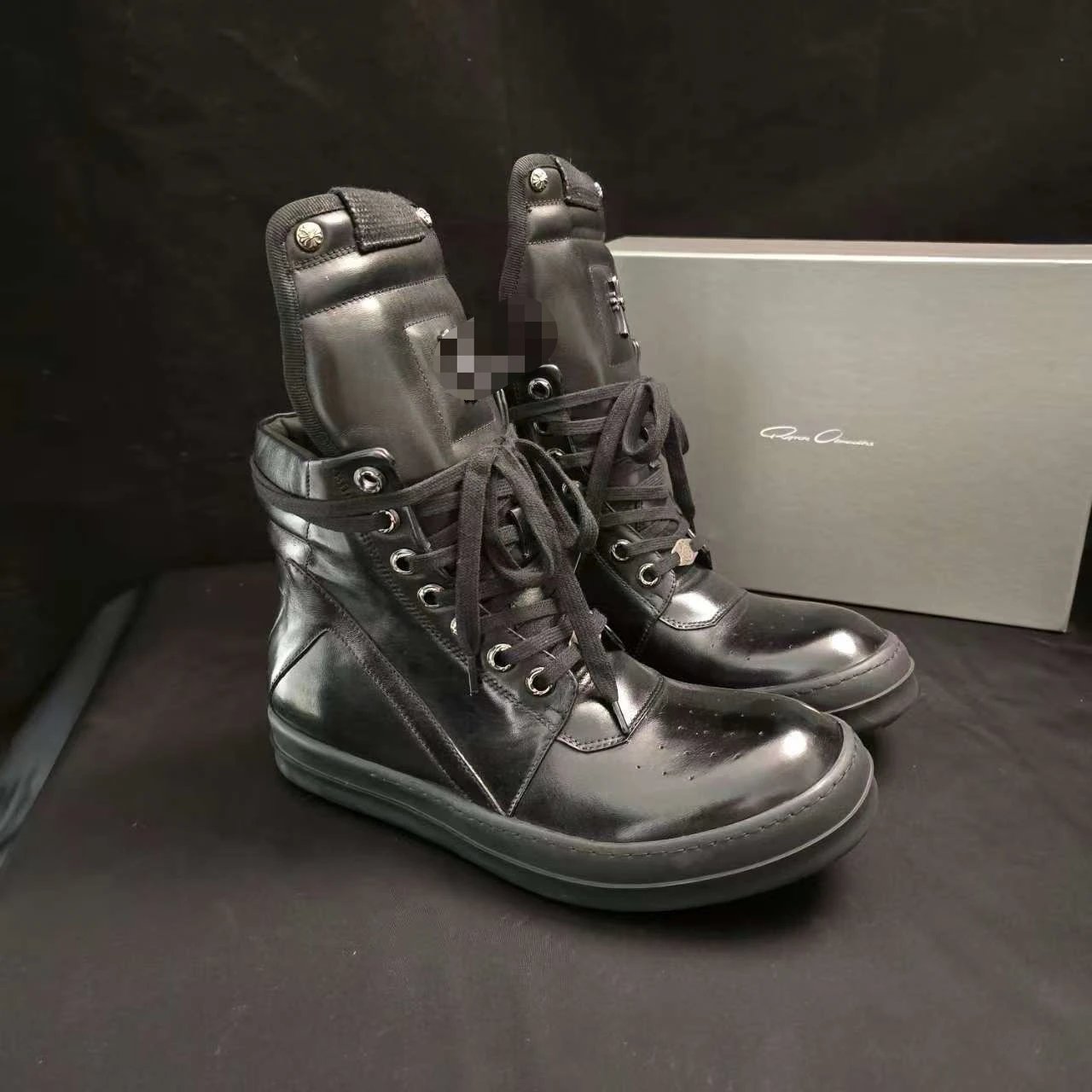 High Top Sneakers Black And White Contrast Panel Street Style
