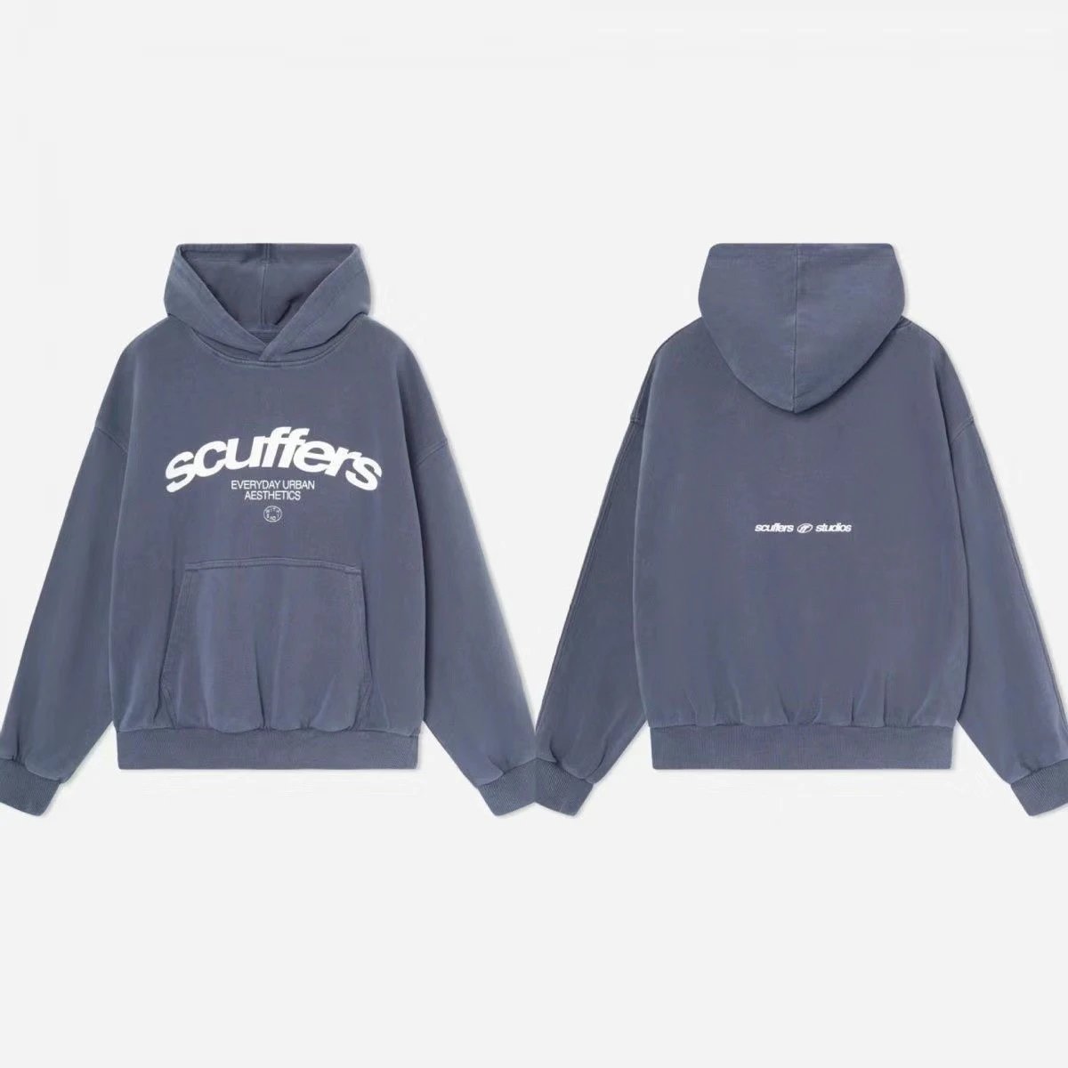 Scuffers Red Oversized Hooded Sweatshirt