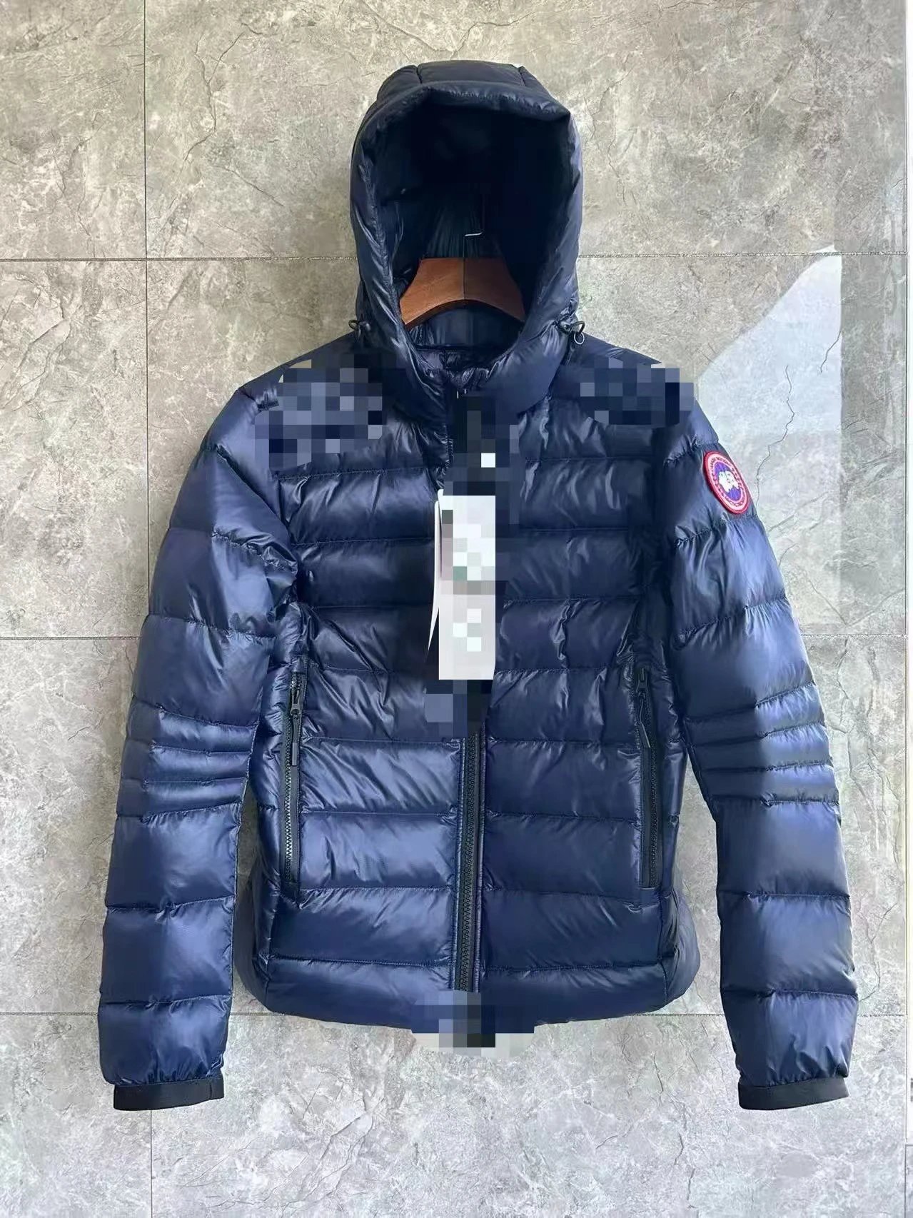 Canada Goose Lodge Black Puffer Hooded Jacket