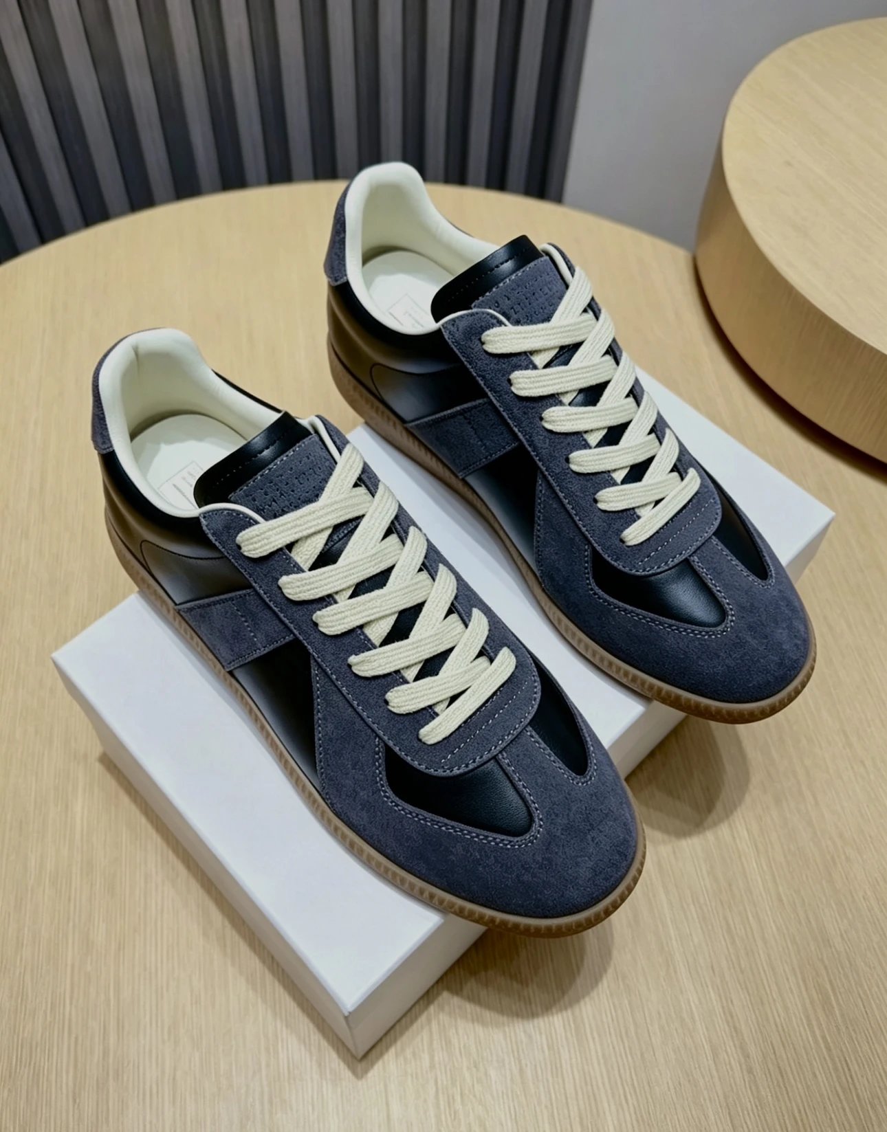 Maison Margiela Replica Orange Suede Casual Sneakers