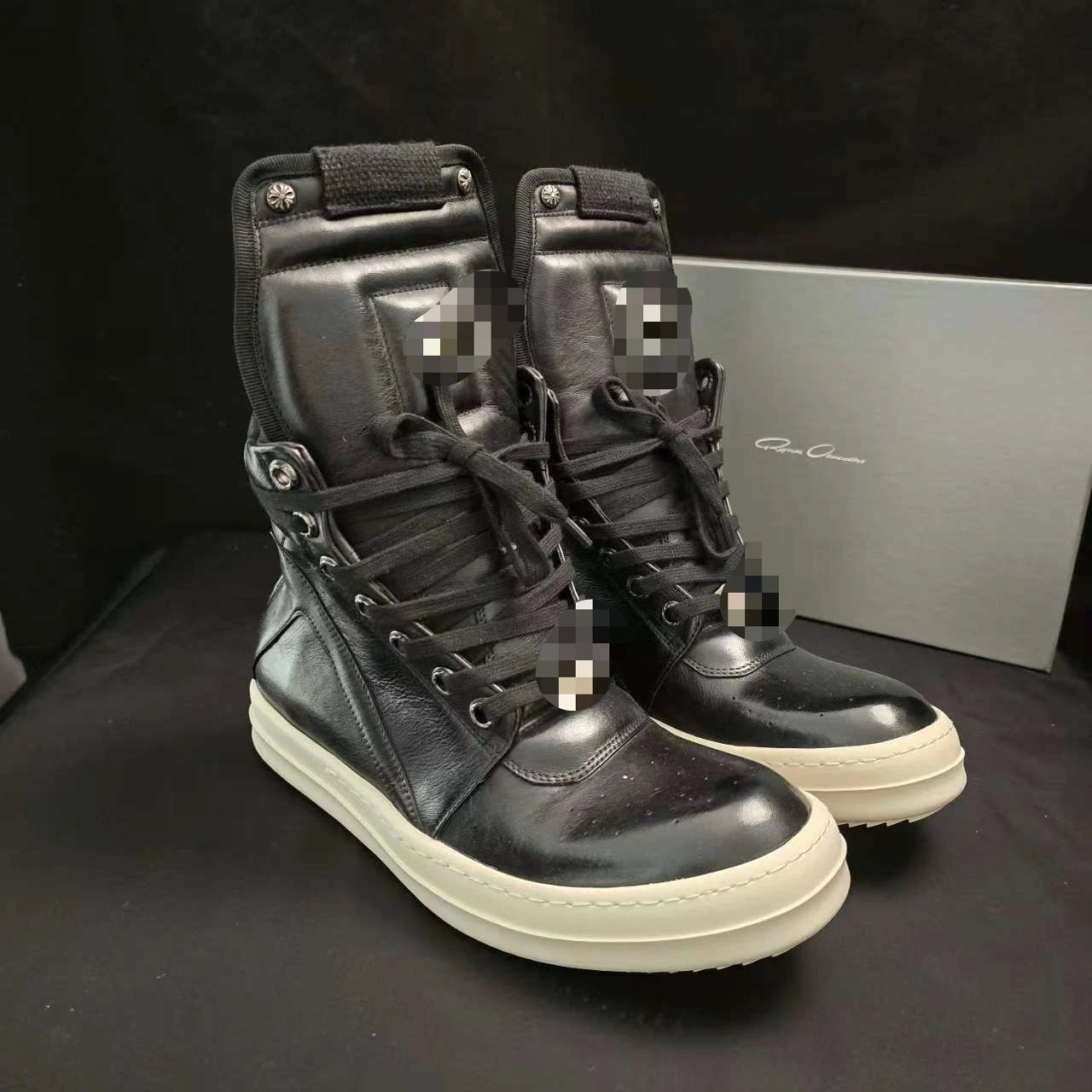 High Top Sneakers Black And White Contrast Panel Street Style