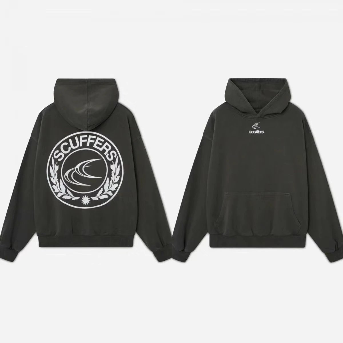Scuffers Red Oversized Hooded Sweatshirt