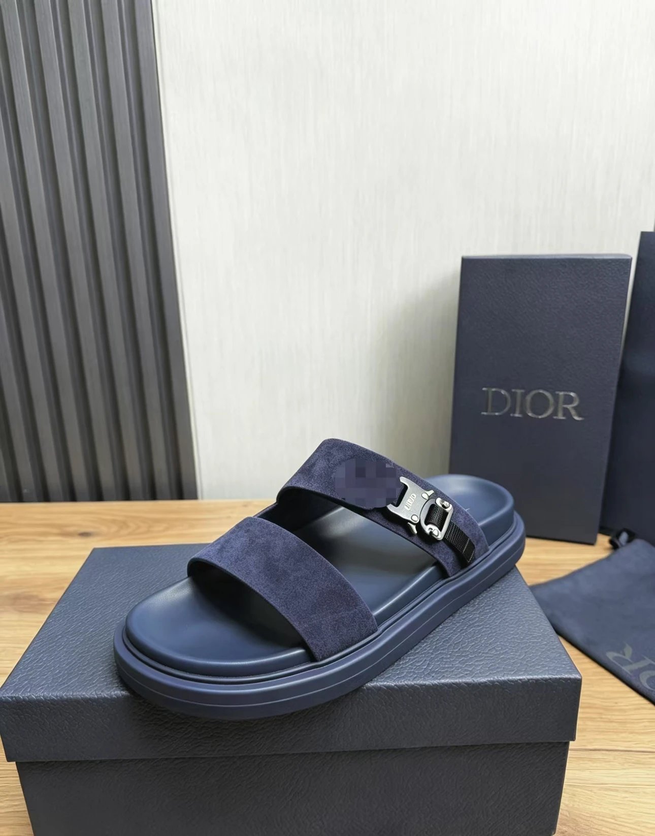 Dior Oblique Print Thong Sandal Black Slippers - 5