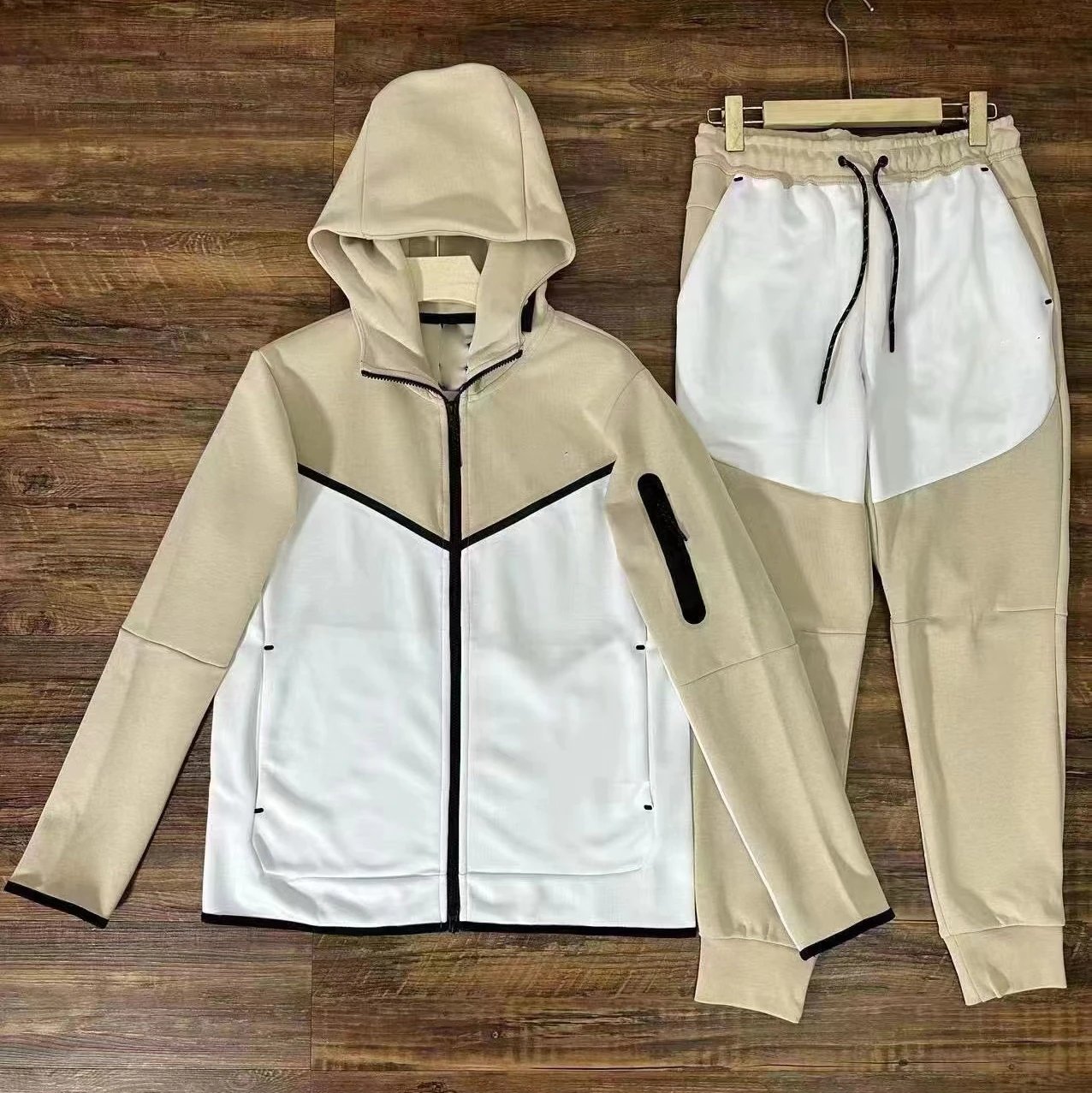 Light khaki suit
