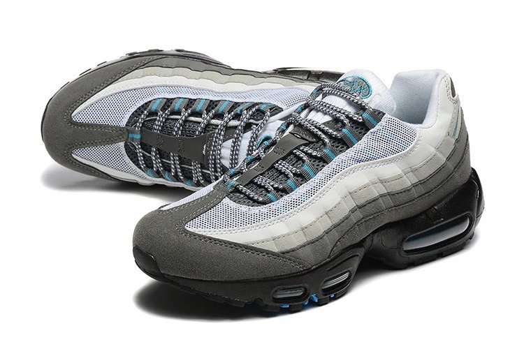 Nike Air Max 95 Grey Red Black Sneakers - 5