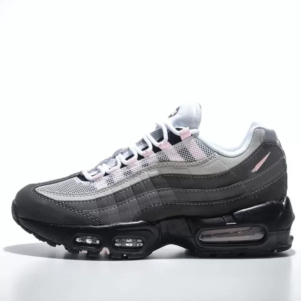 Nike Air Max 95 Black Pink Mesh Sneakers - 1