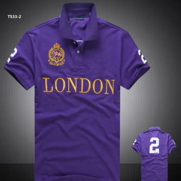 Philipp Plein London Embroidered Purple Polo - 1