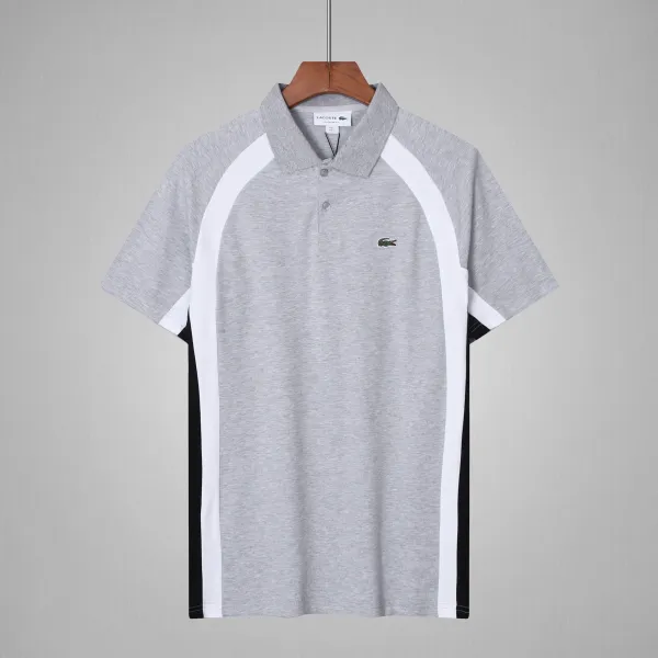 Lacoste Sport Color-Block Gray Polo - 1