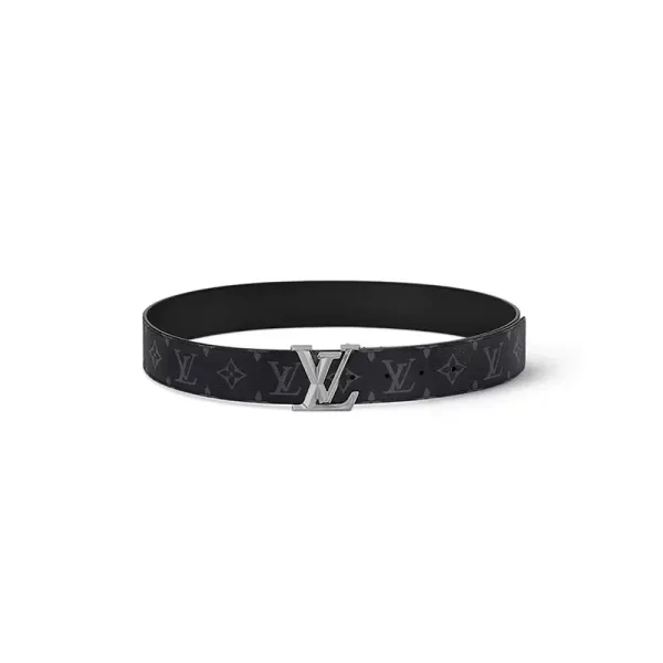 Louis Vuitton Monogram Eclipse Belt Black Leather Belt - 1