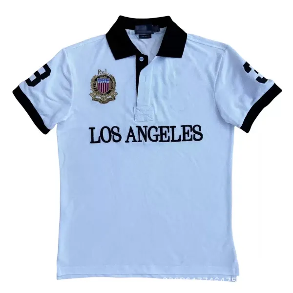 Ralph Lauren Polo Los Angeles White Black Trim Polo - 1