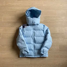 thumbnail for Ice blue detachable collar jacket