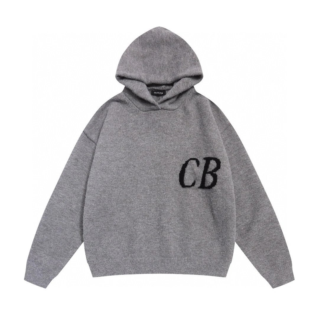 Cole Buxton CB Letter Jacquard Knitted Hoodie - rep Cole Buxton