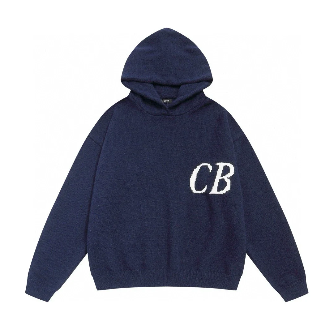 Cole Buxton CB Letter Jacquard Knitted Hoodie - rep Cole Buxton
